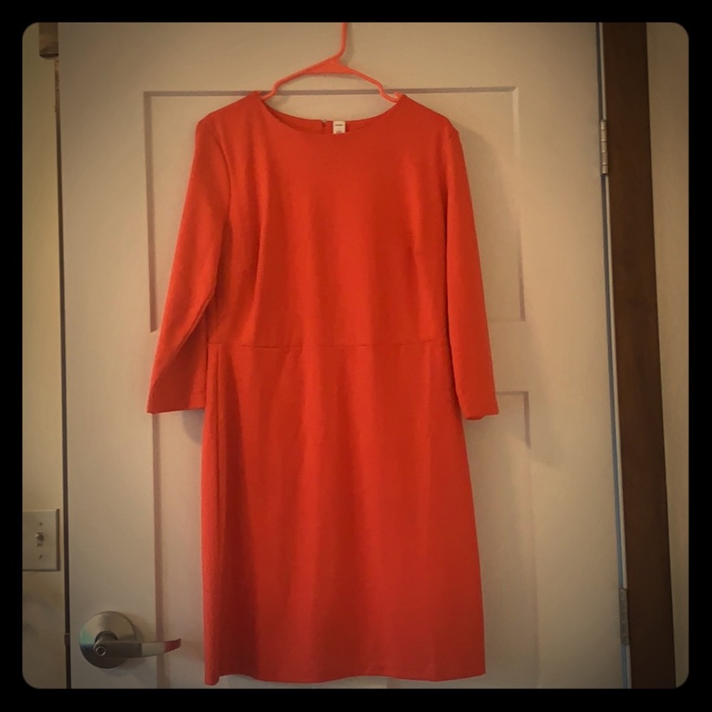 Old Navy Long Sleeve Professional Dress, Coral (L)